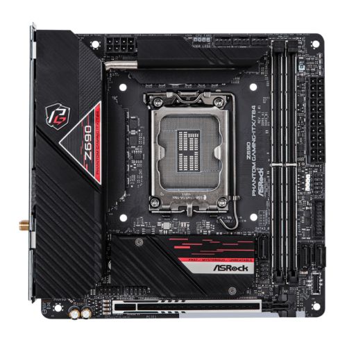 Asrock Z690 PHANTOM GAMING-ITX/TB4, Intel Z690, 1700, Mini ITX, 2 DDR5, HDMI, DP, Thunderbolt, Wi-Fi, 2.5GB LAN, PCIe5, RGB, 2x M.2