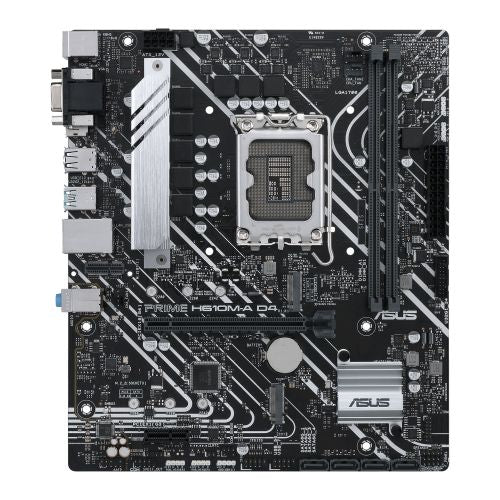 Asus PRIME H610M-A D4, Intel H610, 1700, Micro ATX, 2 DDR4, VGA, HDMI, DP, PCIe4, 2x M.2