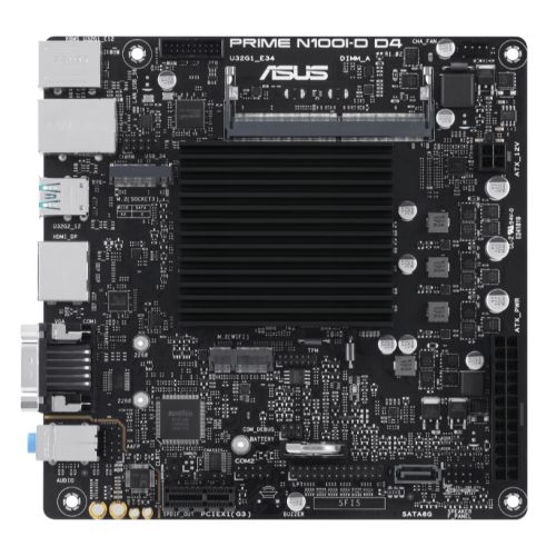 Asus PRIME J4005I-C, Integrated Intel Dual-Core J4005, Thin Mini ITX, 2 DDR4, VGA, HDMI, Serial Port, M.2