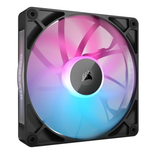 Corsair iCUE LINK RX140 RGB 14cm PWM Case Fan, 8 ARGB LEDs, Magnetic Dome Bearing, 1700 RPM, Black, Single Fan Expansion Kit