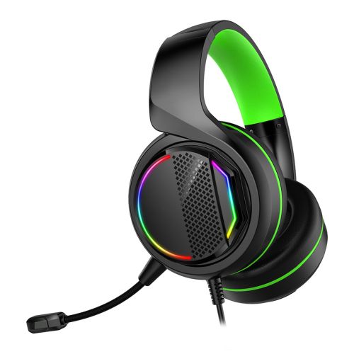 GameMax Razor RGB Gaming Headset, USB/3.5mm Jack, 5.1 Surround, 40mm Drivers, RGB Earcups