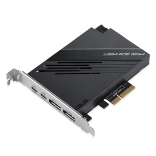 Asus USB4 PCIe Gen4 Expansion Card, Dual USB4 Type-C, DisplayPort 1.4, PCIe 4.0 x4 interface