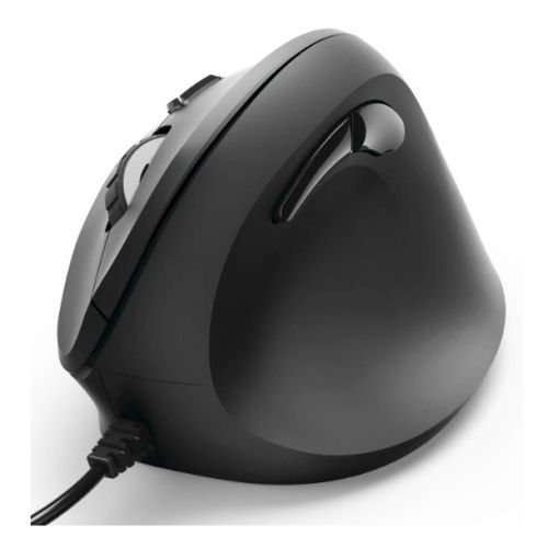 Hama Vertical Ergonomic EMW-500 Wireless Optical Mouse, 6 Buttons, Browser Buttons, 1000-1800 DPI, Black *Right Handed version*