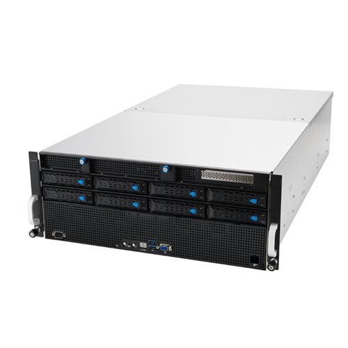 Asus (ESC8000A-E11) AMD EPYC 7003 4U Dual-Socket, GPU Barebone Server, AMD SP3, Supports 8 GPUs, OCP 3.0, PCIe 4.0, M.2, 2+2 3000W Titanium PSU