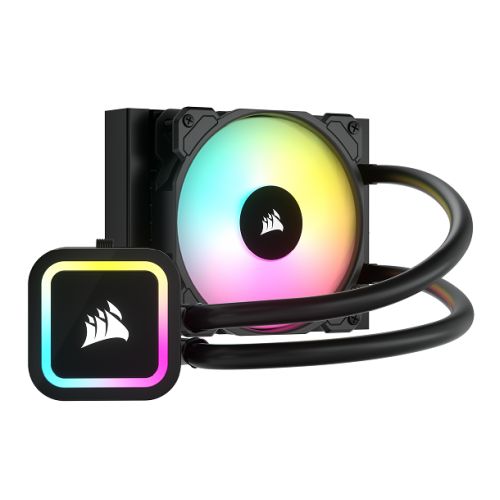 Corsair H60X RGB ELITE V2 120mm Liquid CPU Cooler, 12cm SP RGB ELITE Fan, RGB Pump Head